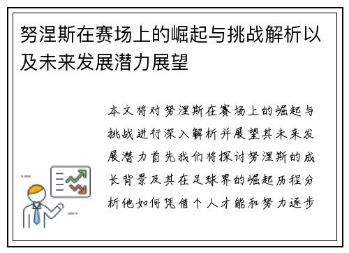 努涅斯在赛场上的崛起与挑战解析以及未来发展潜力展望
